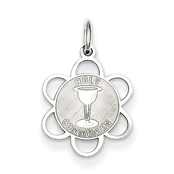 Holy Communion Disc Charm Sterling Silver QC2398