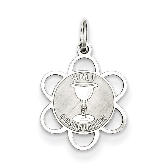Holy Communion Disc Charm Sterling Silver QC2398, MPN: QC2398, 191101181245