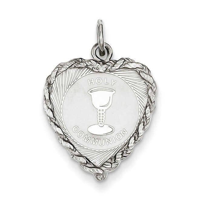 Holy Communion Disc Charm Sterling Silver QC2401