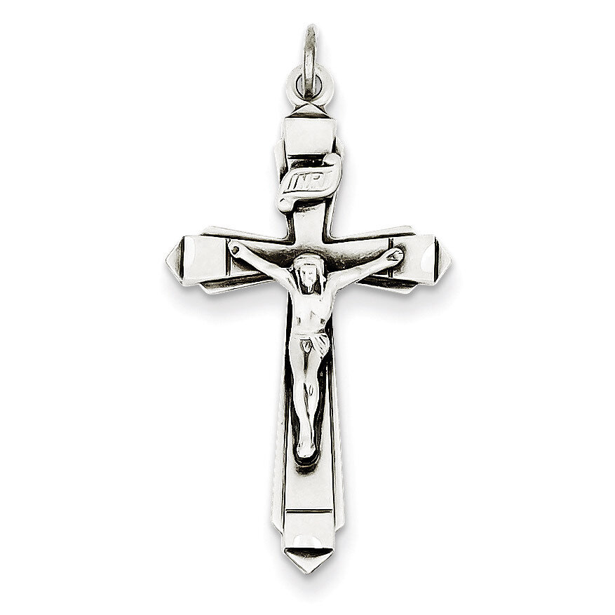 Crucifix Pendant Sterling Silver Antiqued QC3402, MPN: QC3402, 883957568140