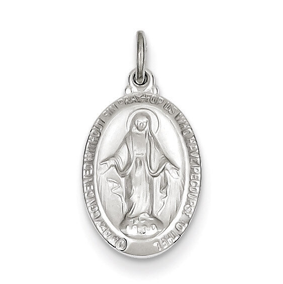 Miraculous Medal Sterling Silver QC3486
