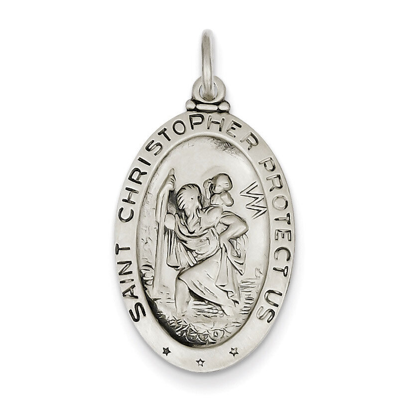 St.Christopher Medal Sterling Silver QC3557, MPN: QC3557, 886774583266
