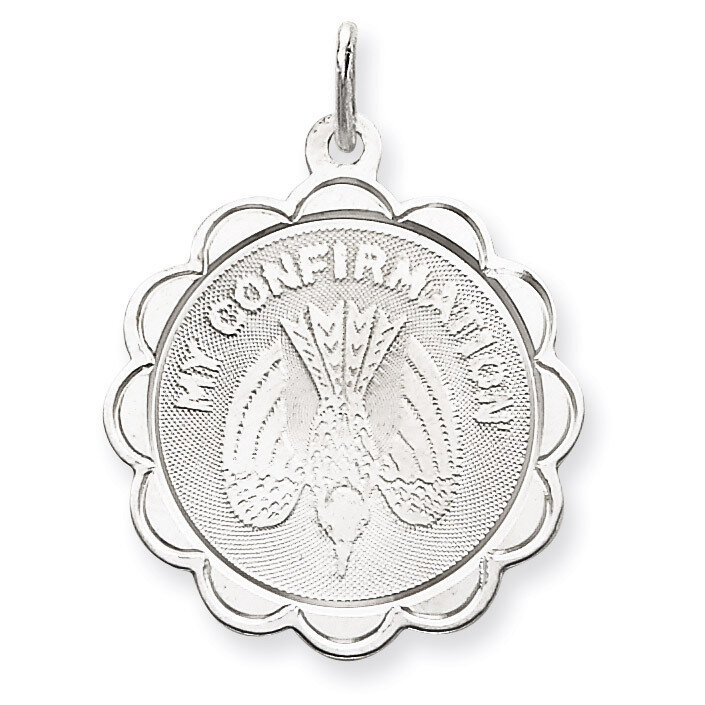 My Confirmation Disc Charm Sterling Silver QC370