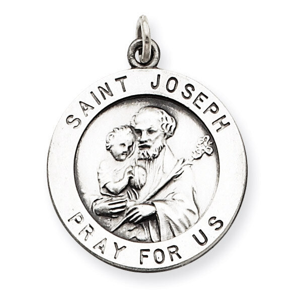 Saint Joseph Medal Sterling Silver Antiqued QC460, MPN: QC460, 191101182204