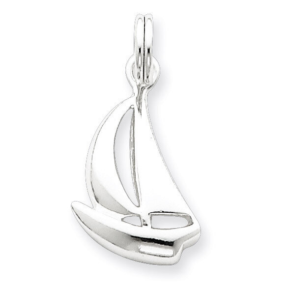 Sailboat Charm Sterling Silver QC4958, MPN: QC4958, 723252388015
