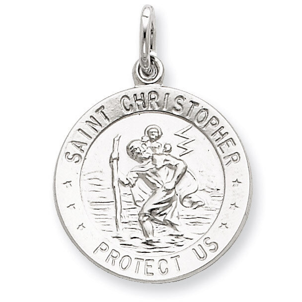 Saint Christopher Medal Sterling Silver QC5612, MPN: QC5612, 886774583341