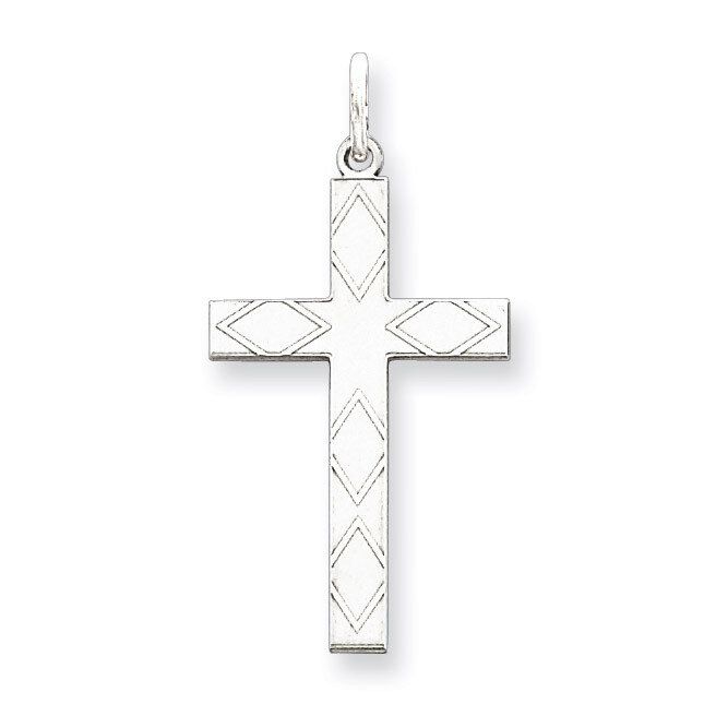 Laser Designed Cross Pendant Sterling Silver QXR215, MPN: QXR215, 883957527505