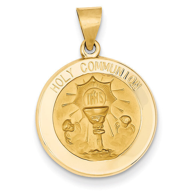 Holy Communion Medal Pendant 14k Gold REL168