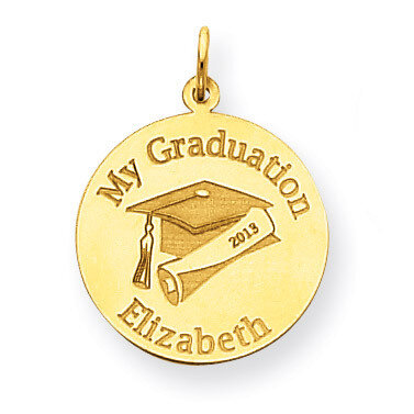 Personalized Graduation Charm 14k Gold XNA361Y