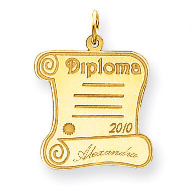 Personalized Graduation Charm 14k Gold XNA370Y