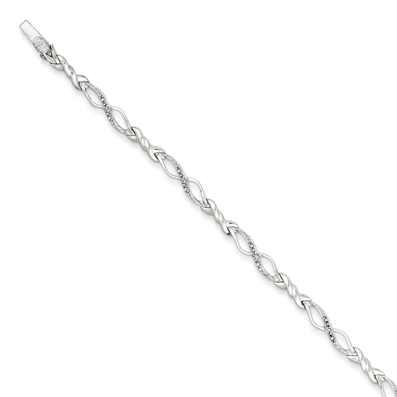 Bracelet Sterling Silver with Diamonds QDX102
