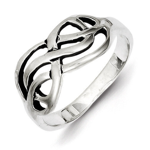 Knot Ring Sterling Silver Antiqued QR1774-6