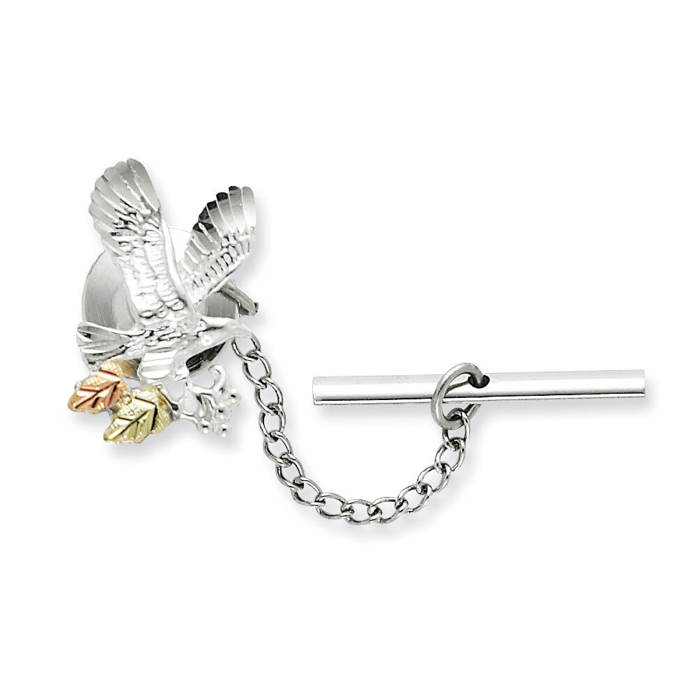 Eagle Pin/Tie Tack Sterling Silver & 12k Gold QBH174