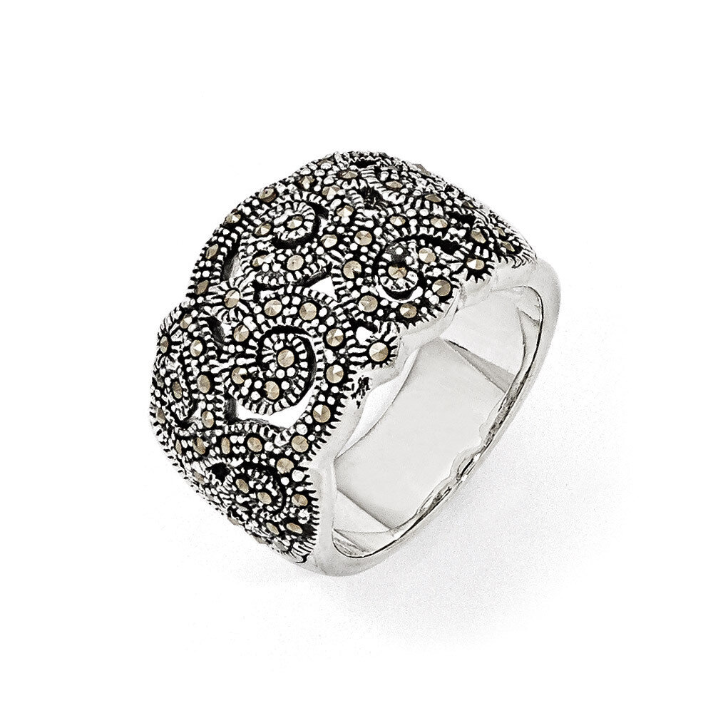 Marcasite Ring Sterling Silver QR1380-6
