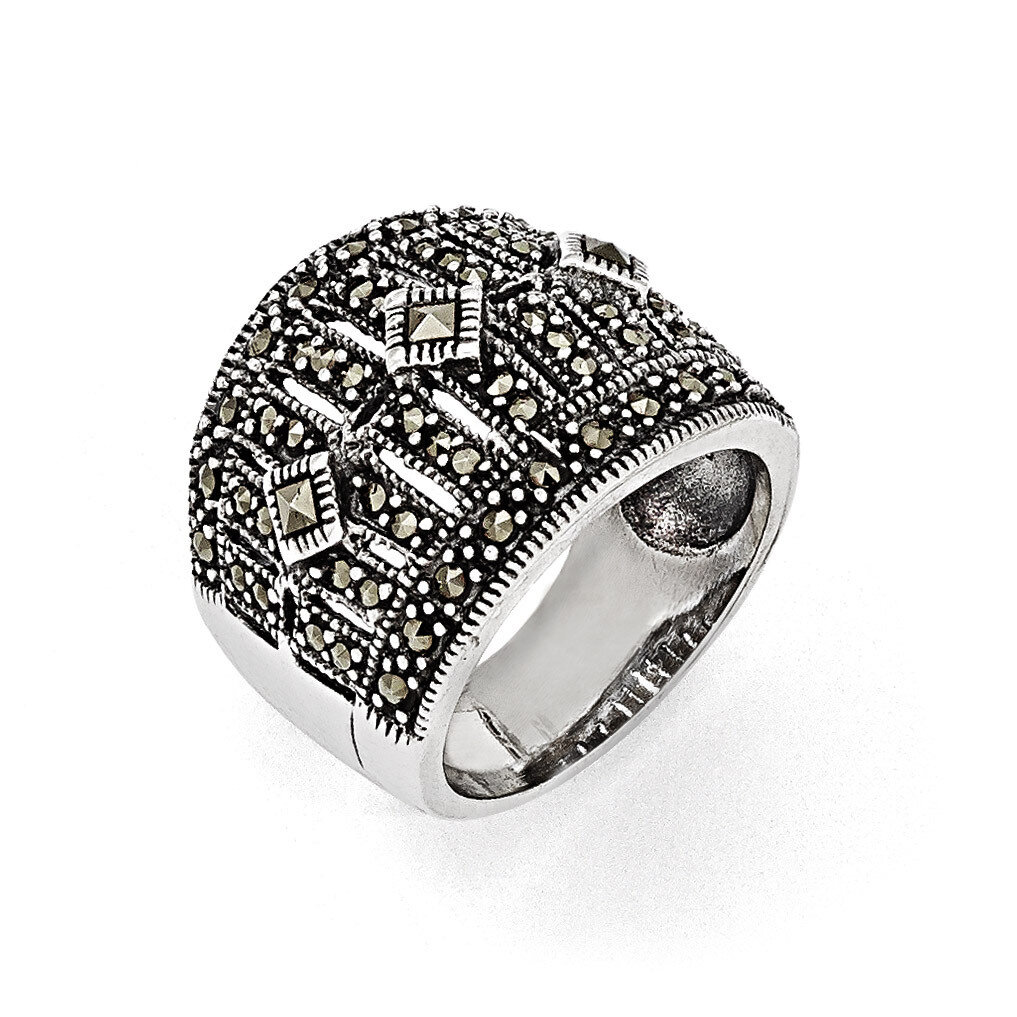 Marcasite Ring Sterling Silver QR1381-6