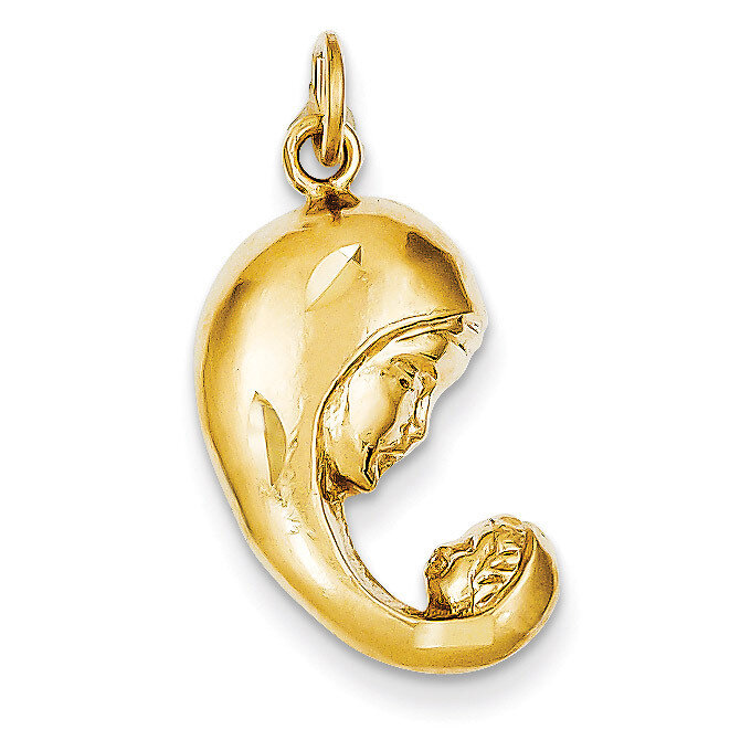 Mother & Baby Charm 14k Gold C285