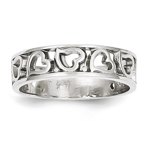 Heart Ring 14k White Gold K651, MPN: K651, 886774101422