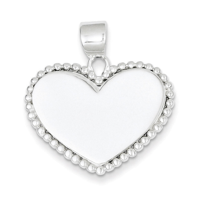 Heart Pendant Sterling Silver QC4562, MPN: QC4562, 723252411881