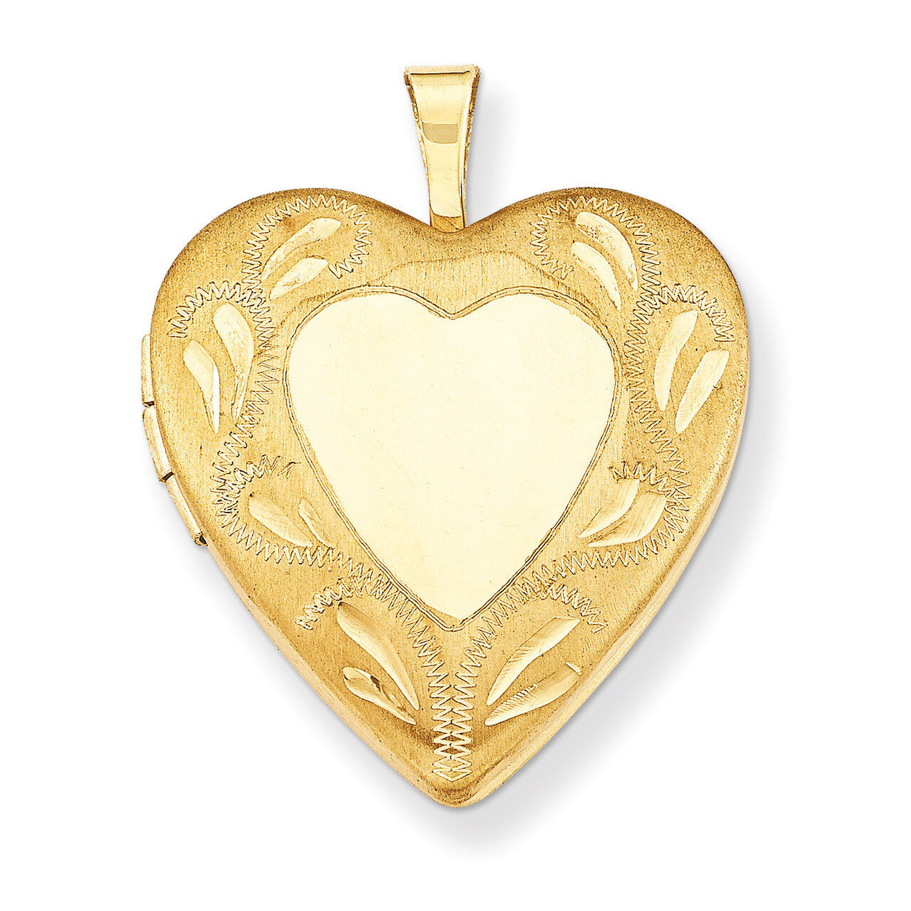 Filled 2-Frame 19mm Heart Locket 14k Gold QLS109