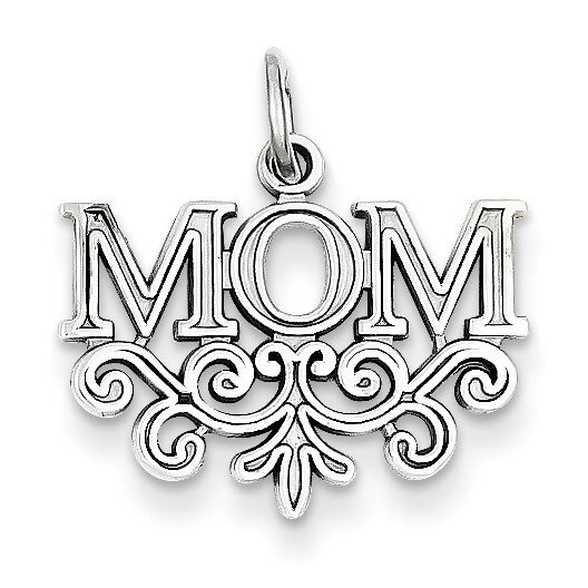 Mom Charm 14k White Gold WCH32, MPN: WCH32, 883957342788