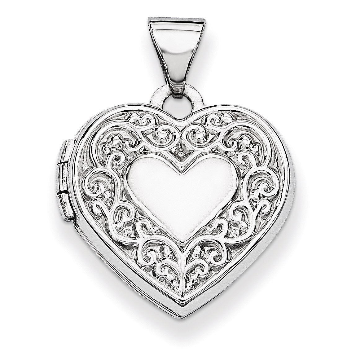 Heart Locket 14k White Gold XL185, MPN: XL185, 886774127545