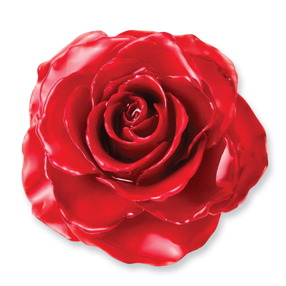 Red Adjustable Rose Ring Lacquer Dipped BF1327, MPN: BF1327, 810391015817