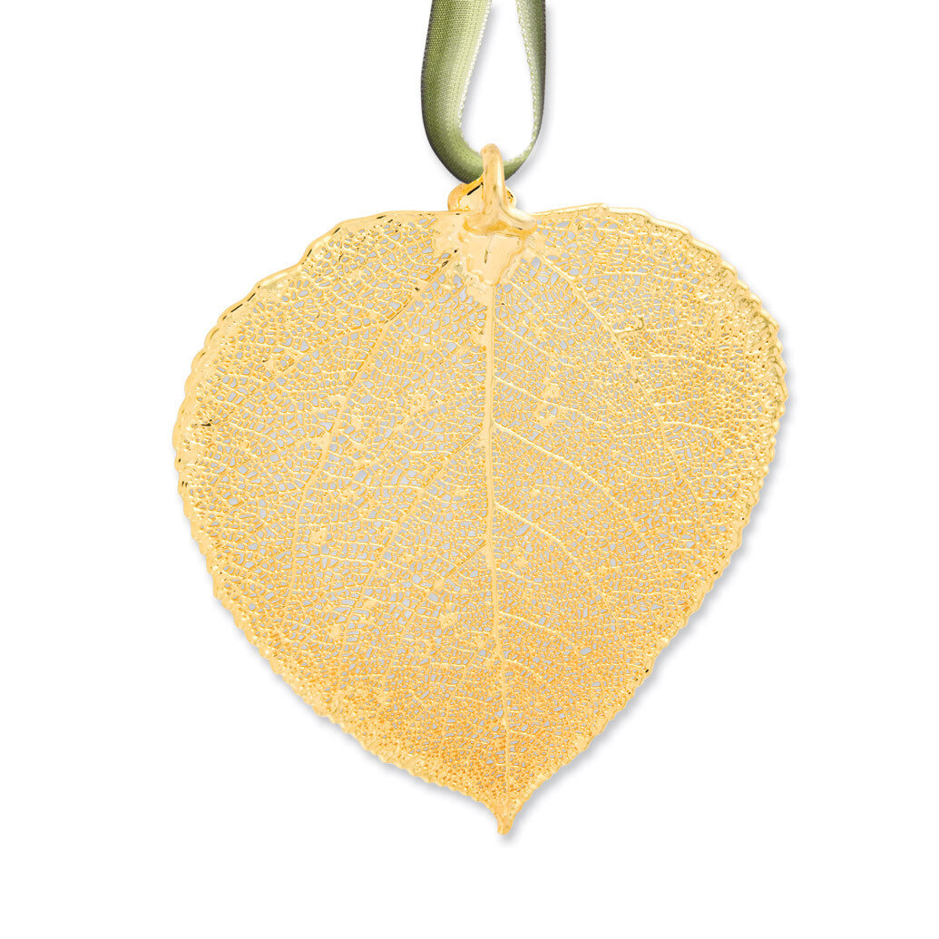 Aspen Decorative Leaf 24k Gold Dipped GM3860