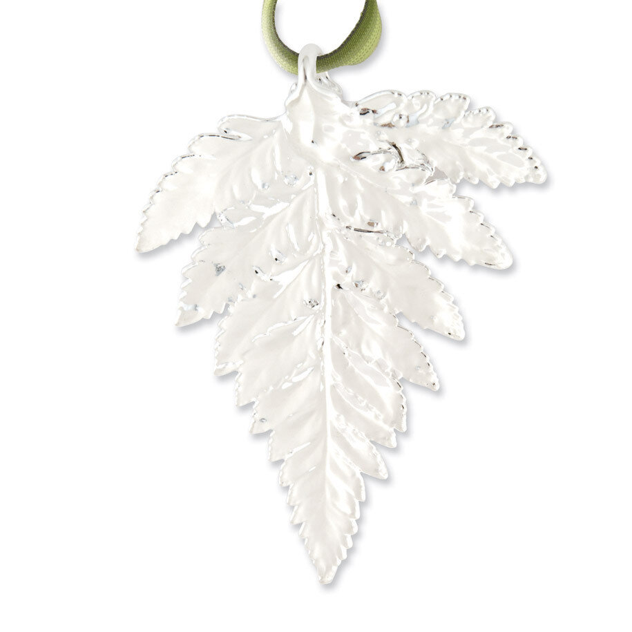 Fern Leaf Decorative Leaf Silver Dipped GM3908