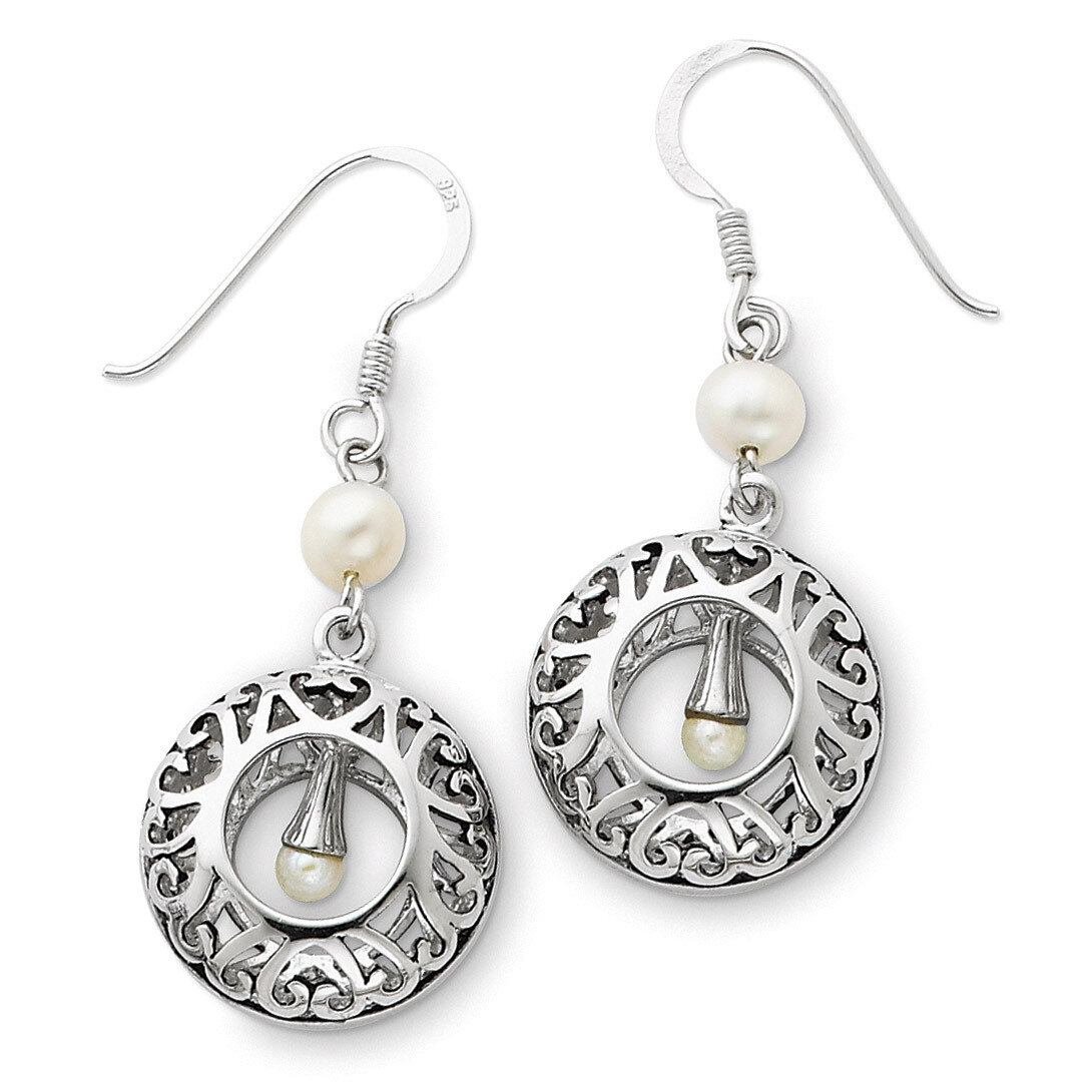 Cultured Pearls of Wisdom Dangle Ear Sterling Silver Antiqued QSX110, MPN: QSX110, 883957715643