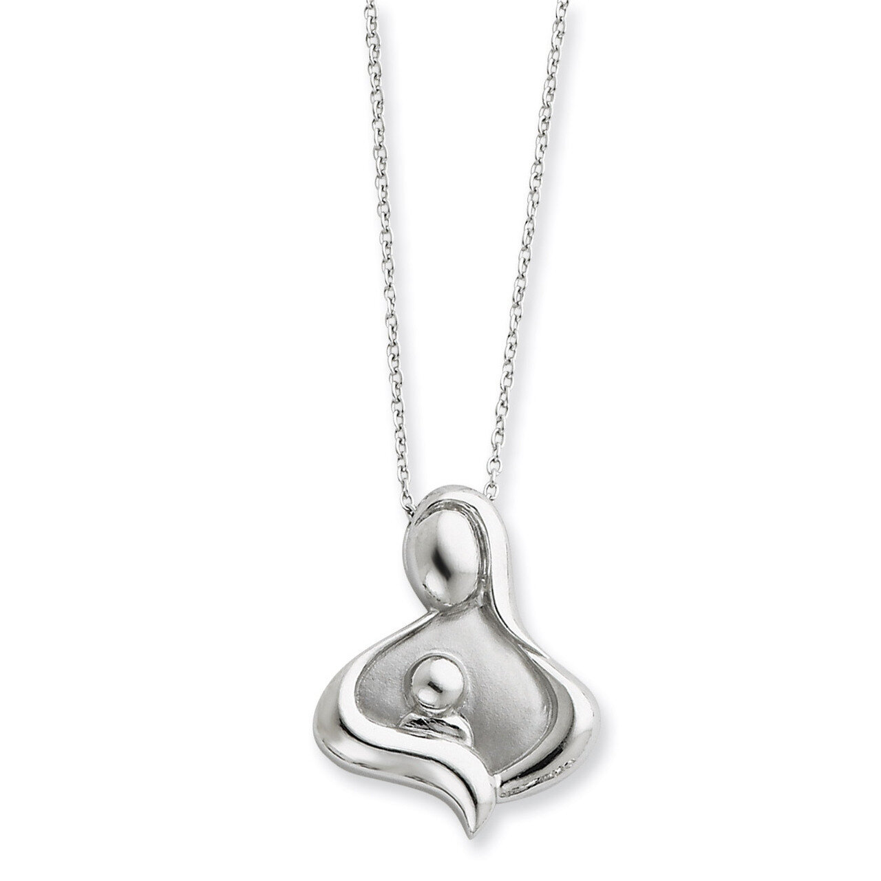 Polished Maternal Bond 18 Inch Necklace Sterling Silver QSX232, MPN: QSX232, 883957716855