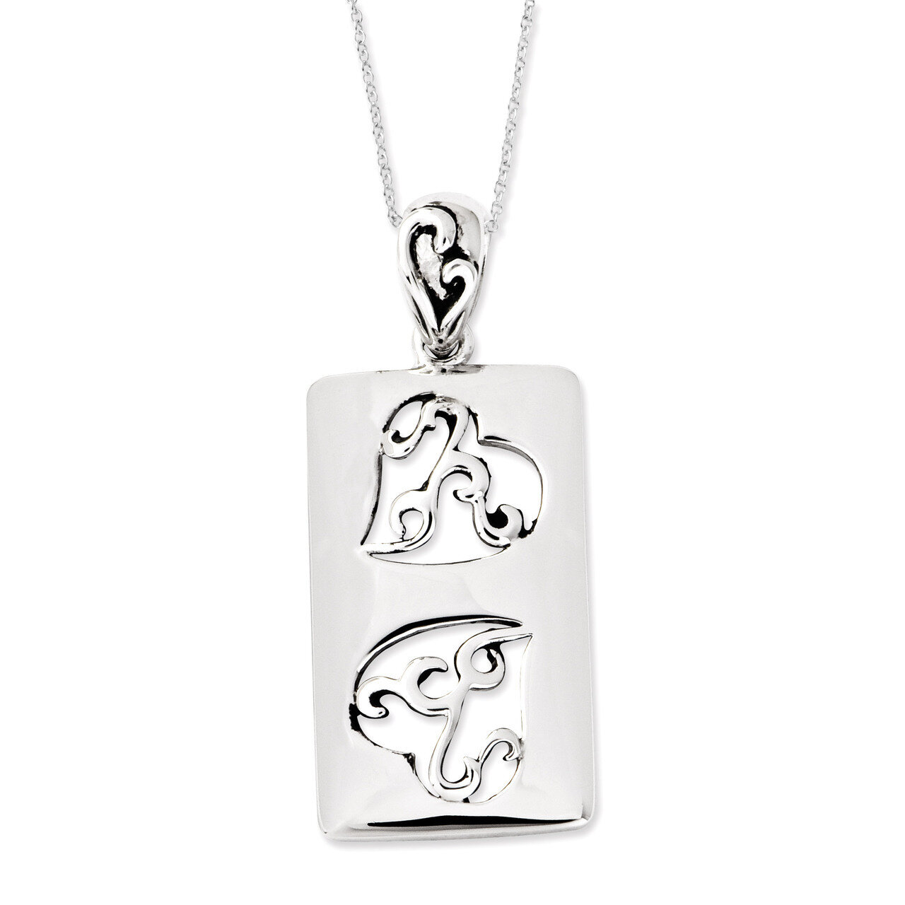 Girlfriends Two 18 Inch Necklace Sterling Silver Antiqued QSX444, MPN: QSX444, 886774195308