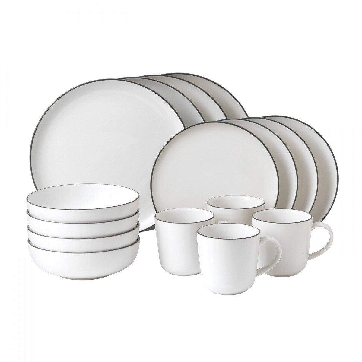 Royal Doulton Bread Street 16-Piece Set White, MPN: GRBRST25796, 652383751545