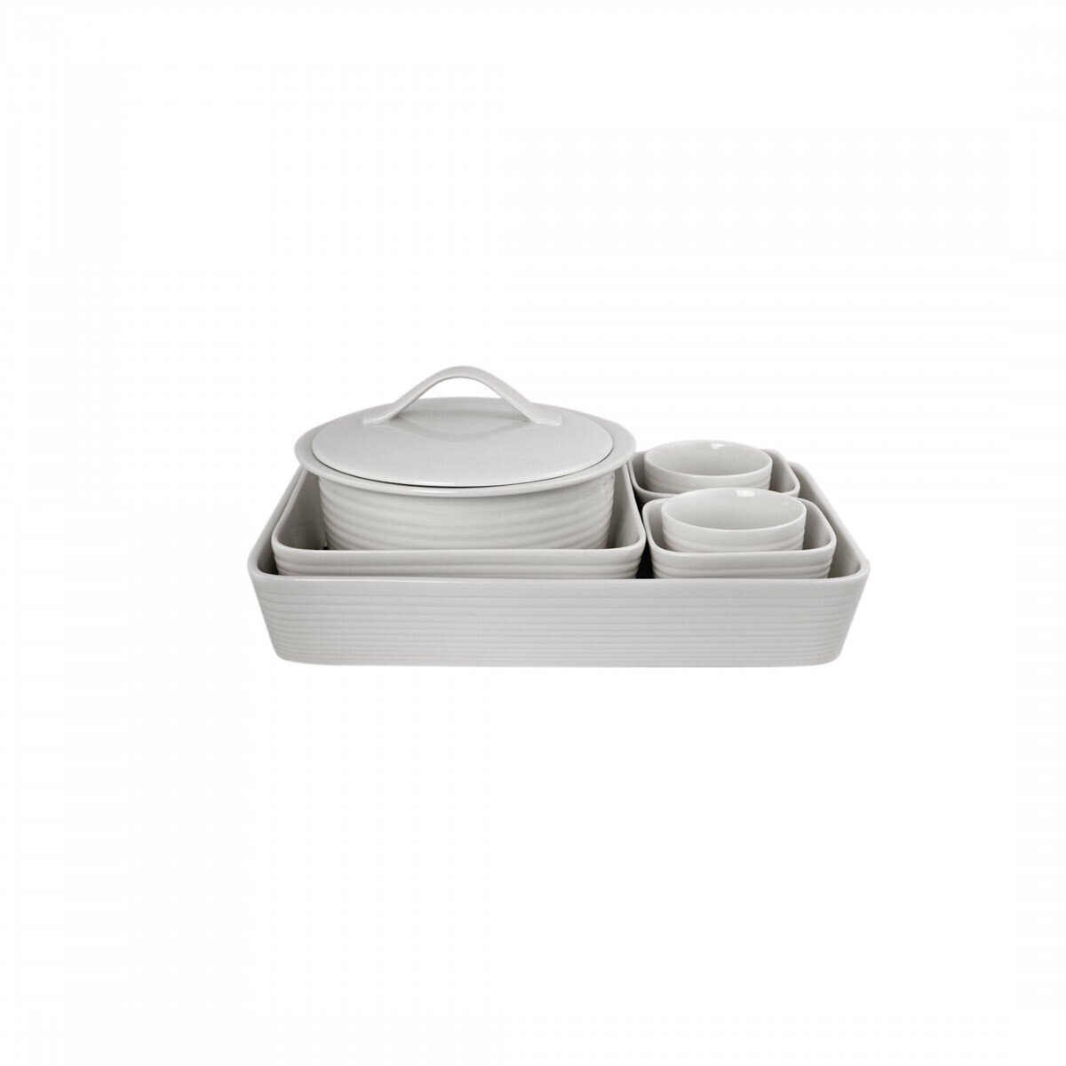 Royal Doulton Maze White 7-Piece Bakeware Set, MPN: GRWHOT23278, 652383672727