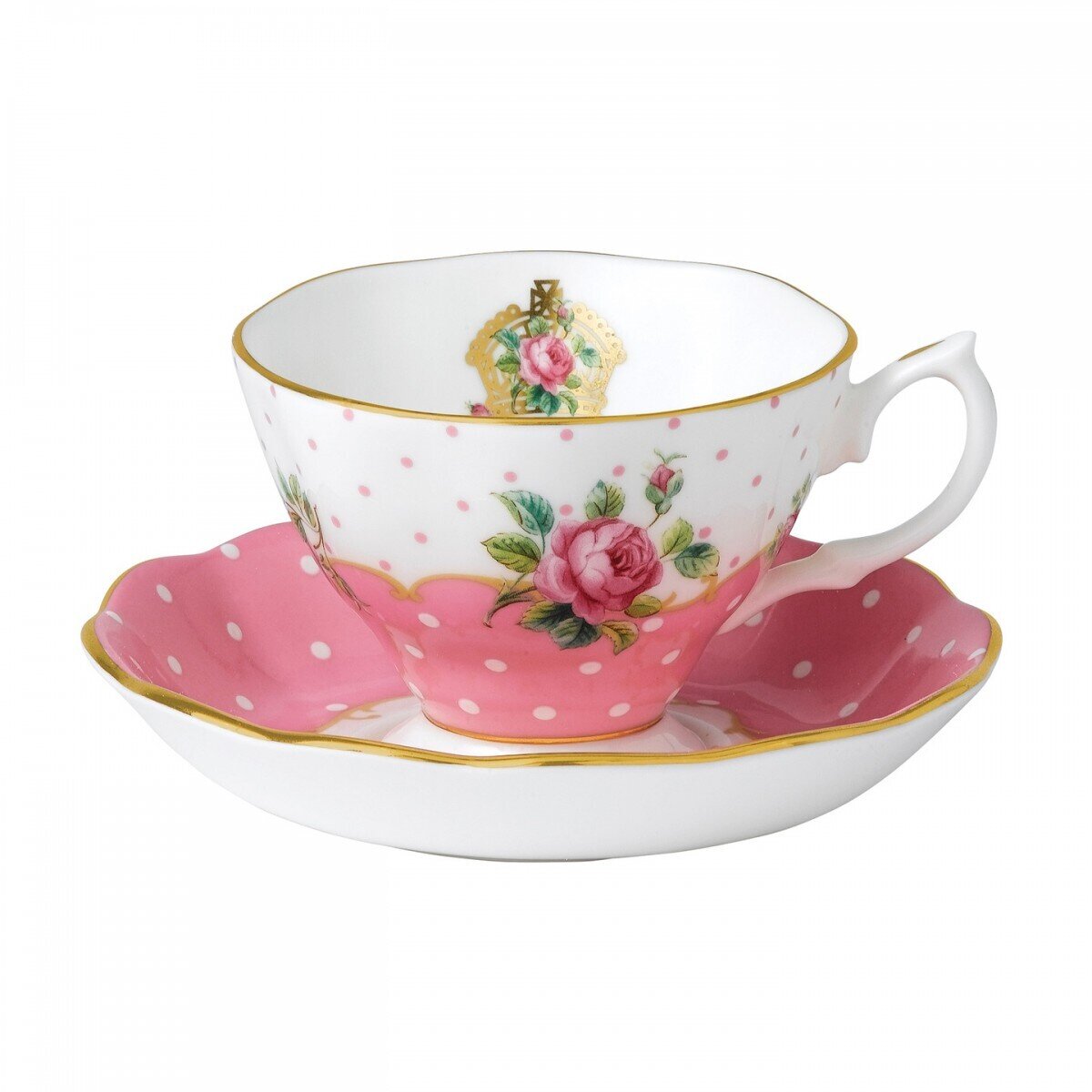 Royal Albert Cheeky Pink Vintage Teacup &amp; Saucer Set, MPN: CHEPNK26581, 652383749887