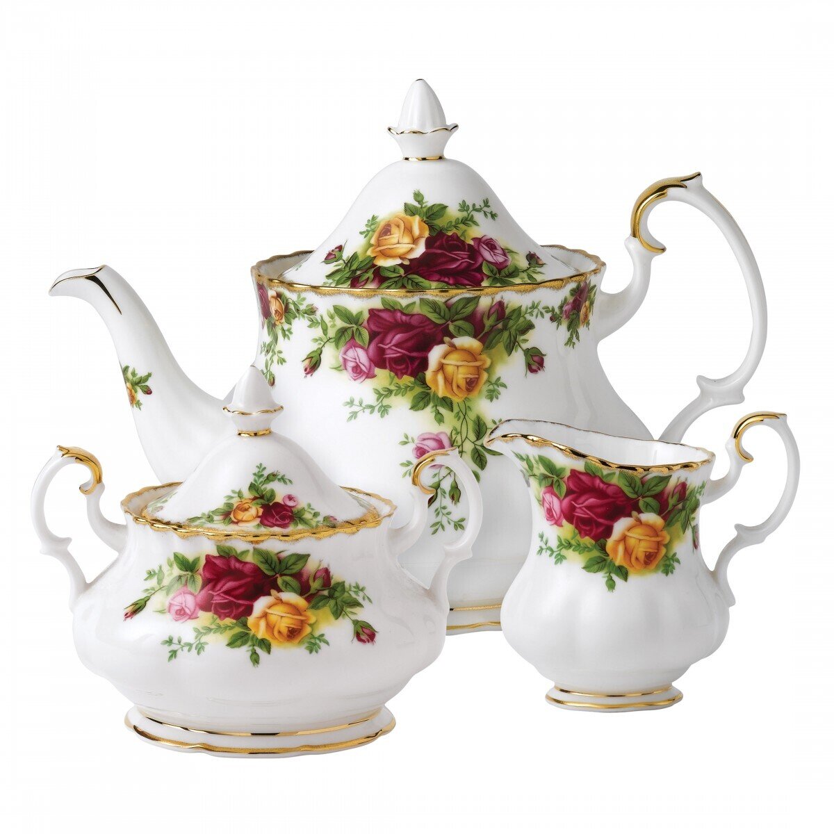 Royal Albert Old Country Roses 3-Piece Tea Set