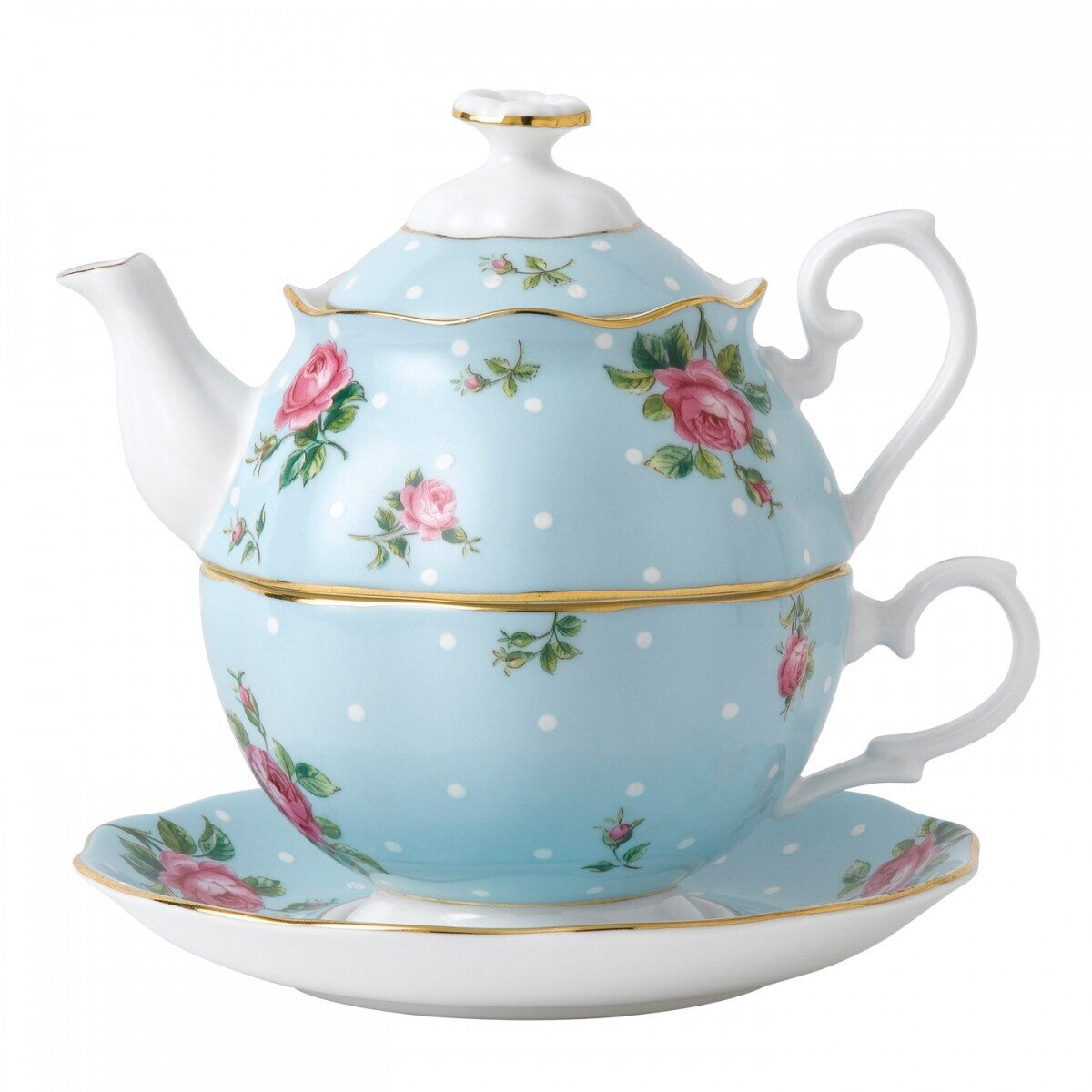 Royal Albert Polka Blue Tea For One, MPN: POLBLU12829, 652383744066