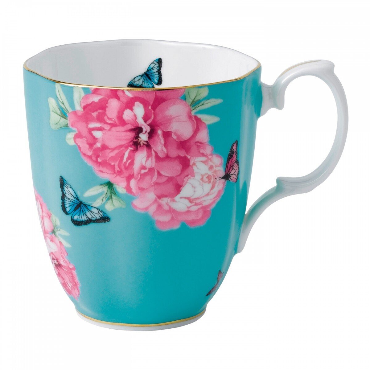 Royal Albert Miranda Kerr Vintage Mug Friendship Turquoise 13.5 Oz