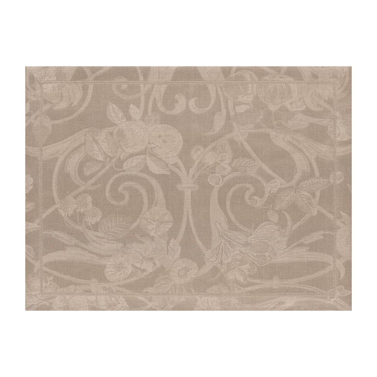 Le Jacquard Francais Tivoli Black Pepper Placemat 14 x 19 Inch Set of 4, MPN: 16786, 3660269167868