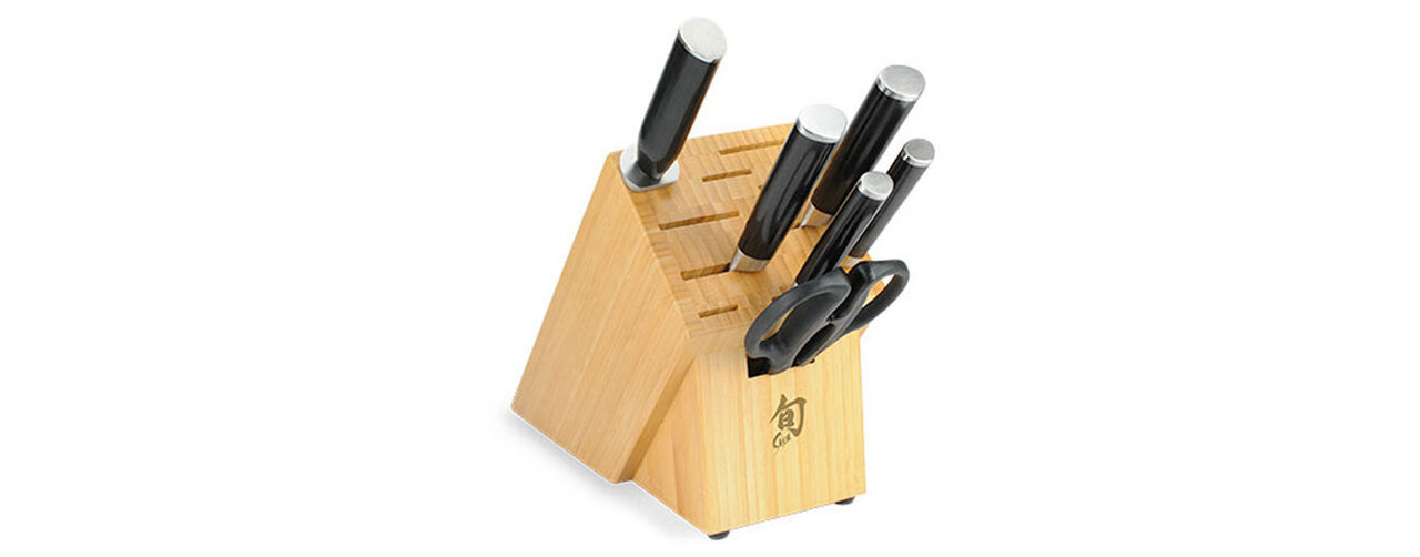 Shun Classic 7 Piece Essential Block Knives Cutlery Set