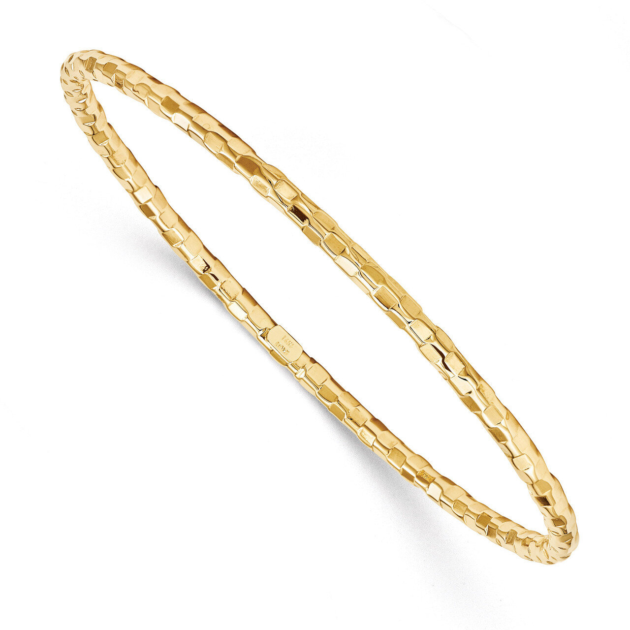 Bangle Bracelet 14k Gold Polished DB585