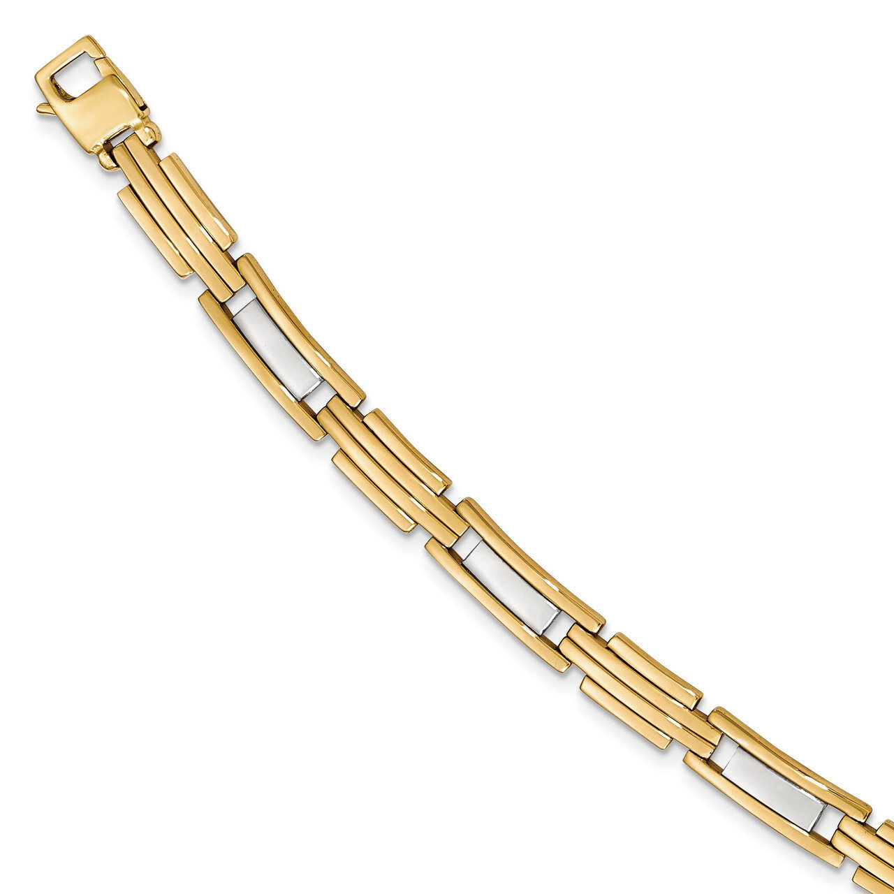 8.5 Inch Bracelet 14k Two-tone Gold Polished GB230-8.5