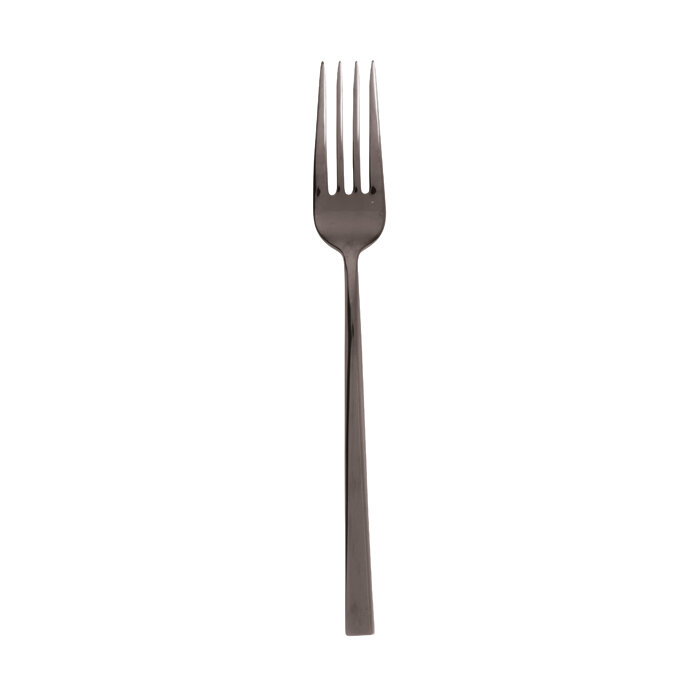 Sambonet linea q black dessert fork 7 1/4 inch - 18/10 stainless steel pvd finishing, MPN: 52730B26…