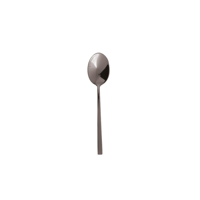 Sambonet linea q black moka spoon 4 1/4 inch - 18/10 stainless steel pvd finishing, MPN: 52730B37, …