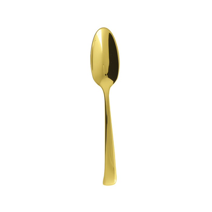 Sambonet imagine gold dessert spoon 7 1/2 inch - 18/10 stainless steel pvd finishing, MPN: 52718G25…