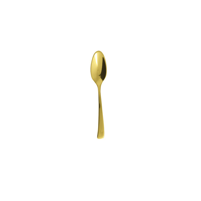 Sambonet imagine gold moka spoon 4 3/8 inch - 18/10 stainless steel pvd finishing