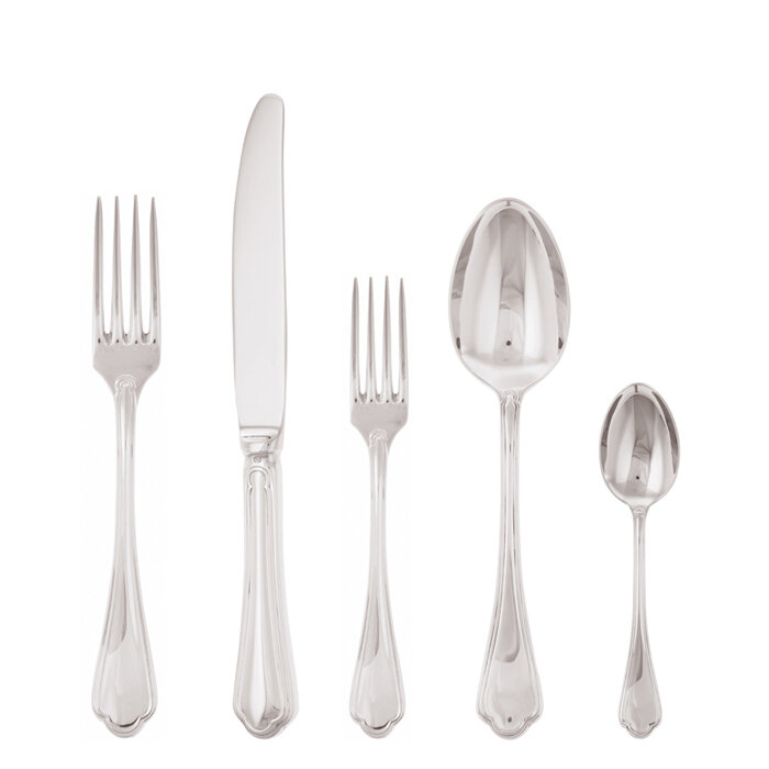 Sambonet filet toiras 5 piece place setting solid handle - 18/10 stainless steel
