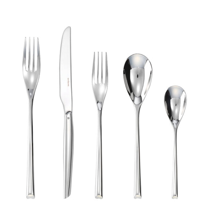 Sambonet h-art 5 piece place setting solid handle - 18/10 stainless steel, MPN: 52527-93, 790955876…