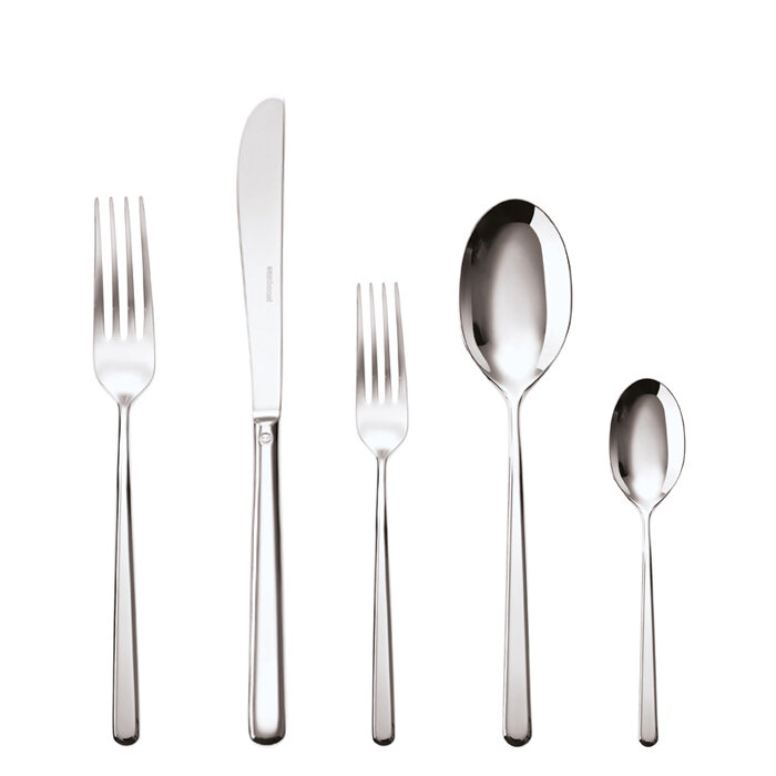 Sambonet linear 5 piece place setting solid handle - 18/10 stainless steel
