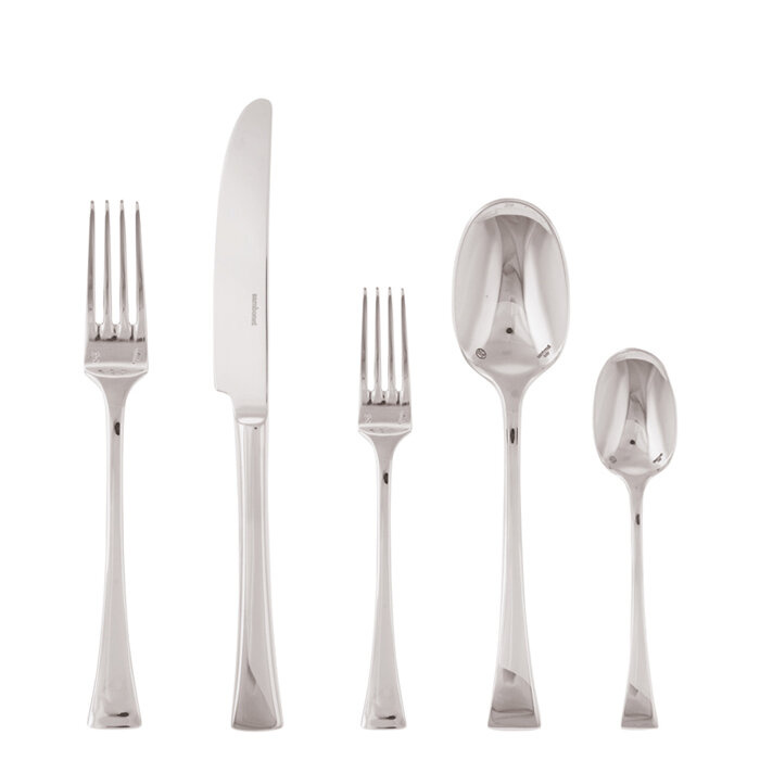 Sambonet triennale 5 piece place setting solid handle - 18/10 stainless steel, MPN: 52505-93, 79095…
