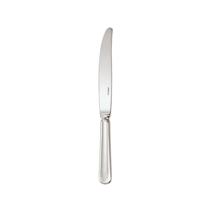 Sambonet baguette table knife hollow handle 9 5/8 inch - silverplated on 18/10 stainless steel